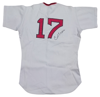 1975 Cecil Cooper Game Used & Signed Boston Red Sox Road Jersey (JSA)